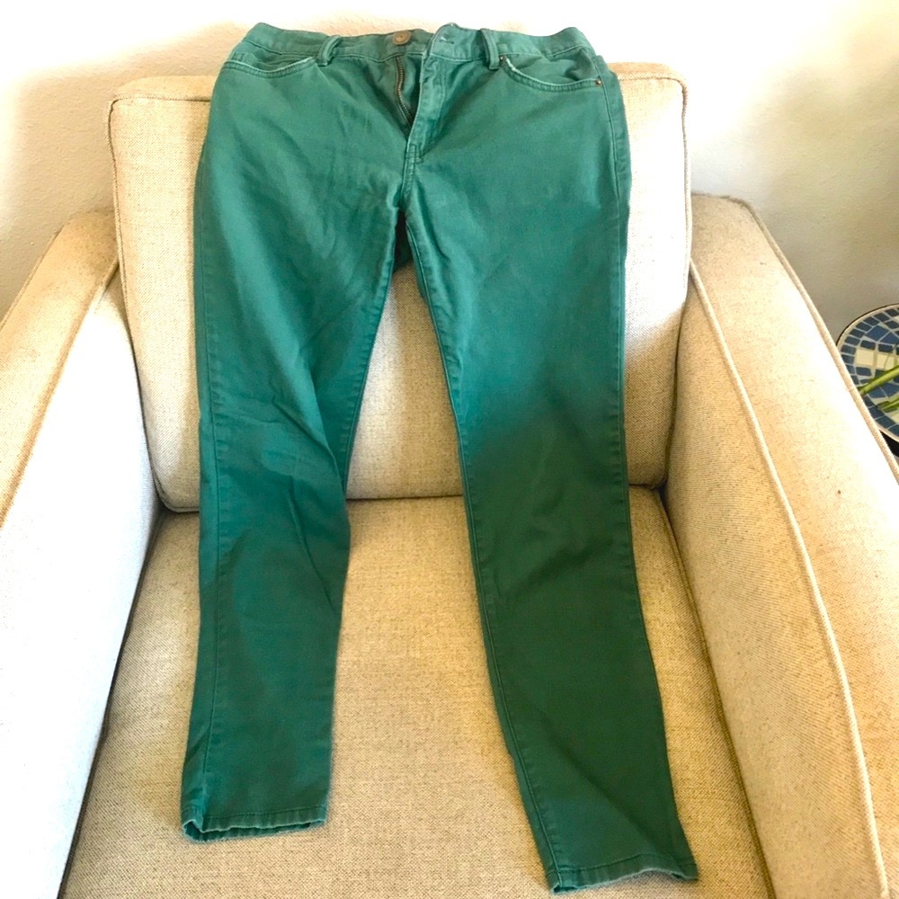 BCBG Generation ankle jeans in jasper green